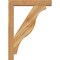 Ekena Millwork Funston Block Rough Sawn Bracket w/ Offset Brace, Western Red Cedar, 6"W x 32"D x 44"H BKT0604X32X44FST05RWR - alternate 4
